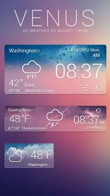 Venus Style Reward GO Weather EX android App screenshot 1